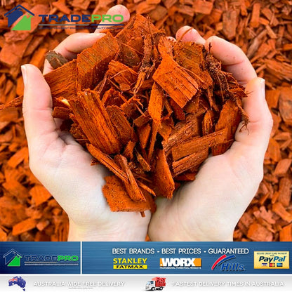 Garden Mulch Landscaping Bark 40L Large Bag Red Designer Debco Water Saving