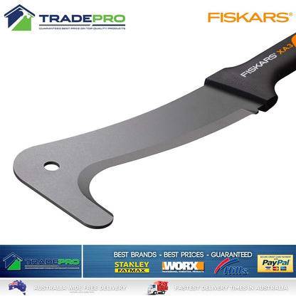 Fiskars Brush Hook 505mm 450g Wood Xpert XA3 Axe Garden Scrub Chop Cut PRO