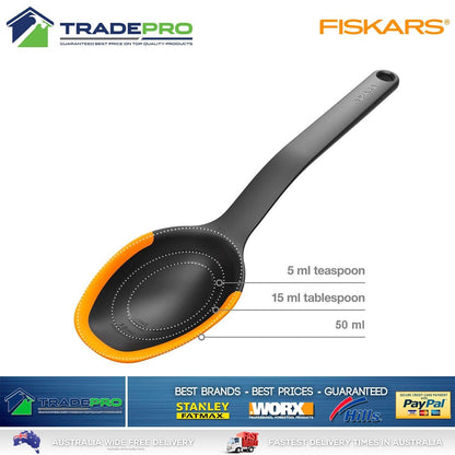 Fiskars Pro Silicone Spatula Spoon 29cm Flexible Edges Kitchen Functional Form