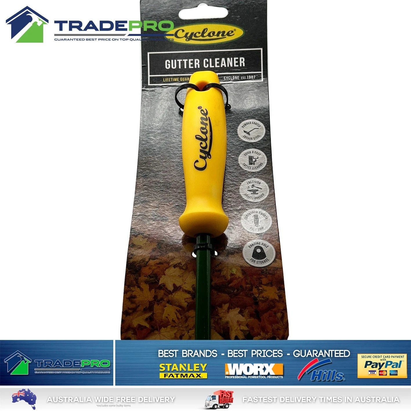 Cyclone PRO Gutter Cleaner Roof Gutter Leaf Dirt Cleaning Tool Remover Guard