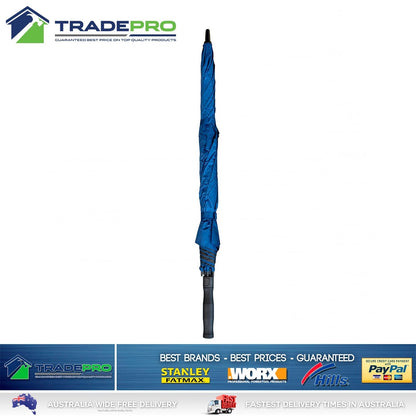 Umbrella Large Windproof Vented Full Size 137cm Storm Waterproof Golf UV Blue