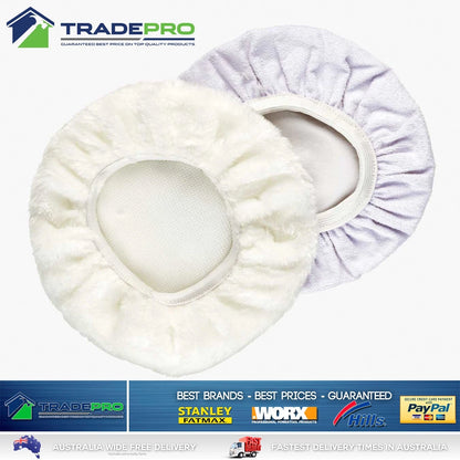 Polisher Buffer Bonnet Set 4pc 240mm Rok For Orbital Polish Waxing Buff 9.5"