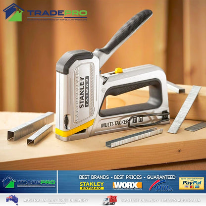 Staple Gun Brad Nailer Stanley Heavy Duty 2in1 FatMax Stapler Sharpshooter PRO