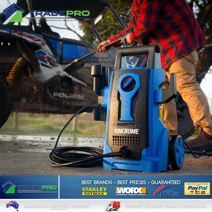 Kincrome High Pressure Washer Cleaner Kit 8m Hose Electric 1520 PSI 1400W Water