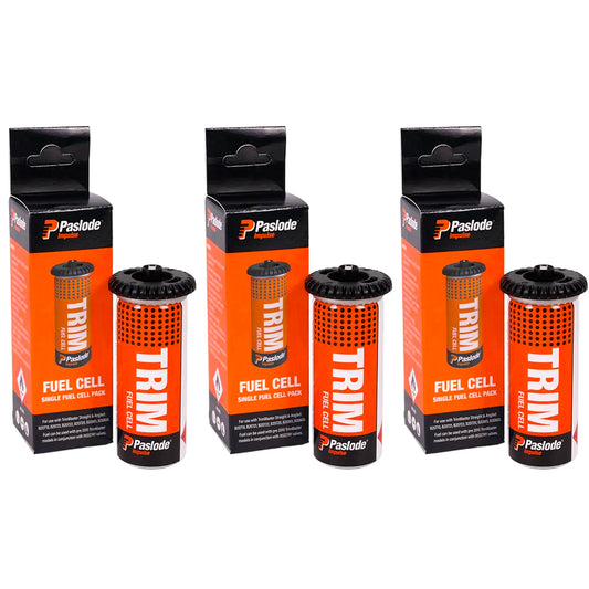 3x Paslode Genuine Impulse Fuel Cell Twist N Lock Gas Cartridge B20544S Bradder