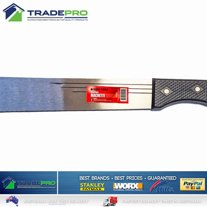 Machete Knife PRO Machette Hunting 45cm Sharpened Edge Blade & Handle Bush