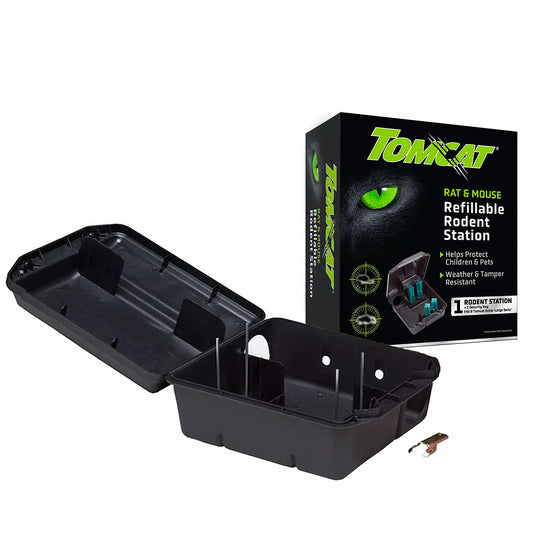 Tomcat Rat Bait Station Genuine Quality Lockable Tamper Weather Proof Trap