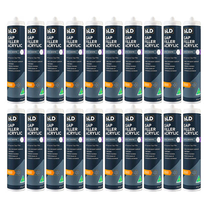 20x Gap Filler 450g White Cartridge No More Gaps Acrylic Sealant 20pc 7814858