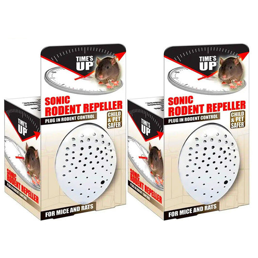 2x Sonic Pest Repeller Ultrasonic Mice Rat Mouse Vermin Control 240v Pet Safe