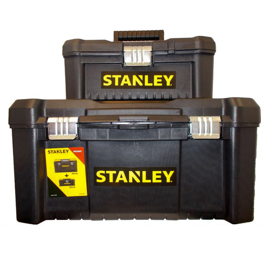 Stanley® Tool Chest Box COMBO BONUS 48cm & 32cm Lockable Storage Toolbox Kit