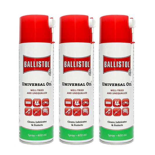 3x Ballistol Lubricant 400ml 310g Cleaning Oil Aerosol Gun Firearm Spray Protect