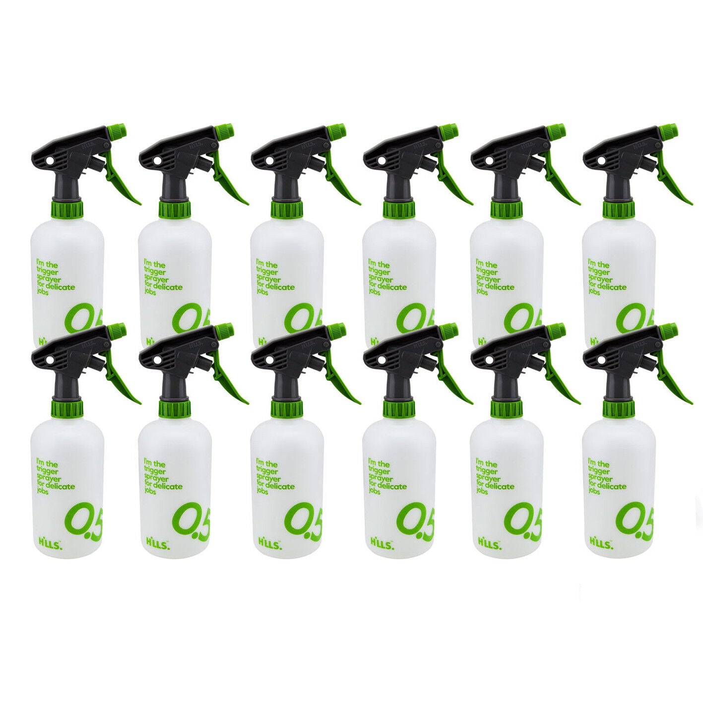 12x Spray Bottle 500ml Hills® Trigger Gun Misting Sprayer Flowers Restaurants