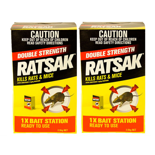 Ratsak Double Strength Huge 5 kg Rat Mouse Killer Mice Rodent Bait Trap Poison