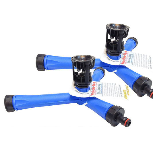 2x Wobble Tee Genuine Sprinkler Aussie Model Water Saving Grass Lawn Garden