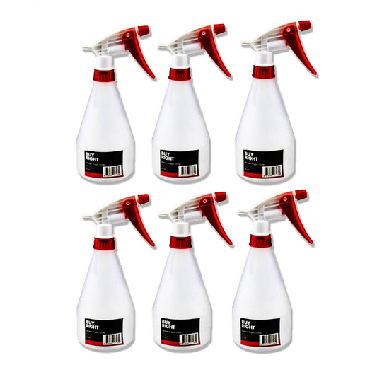 6x Spray Bottle 500ml Trigger Gun Misting Sprayer Flowers Restaurant Cleaner