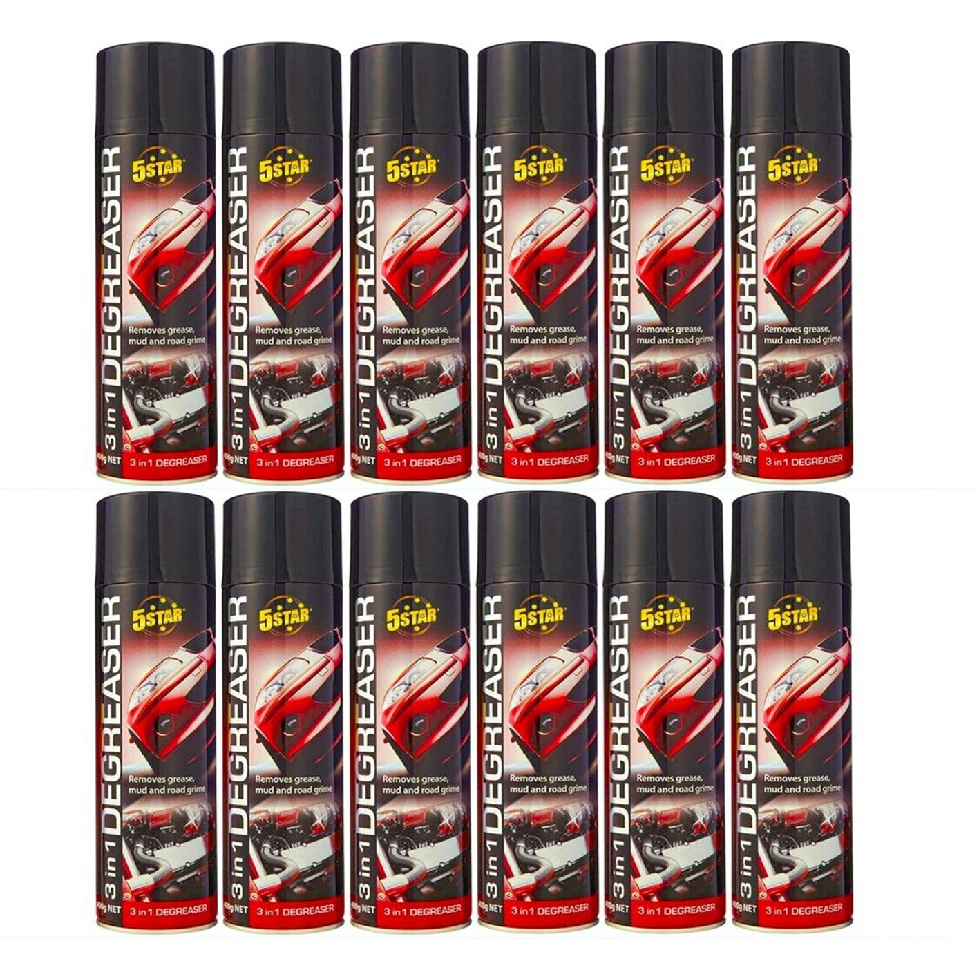 12x Degreaser Spray 400g Grease Engine Mechanical Oil Concrete Cleaner Shift it