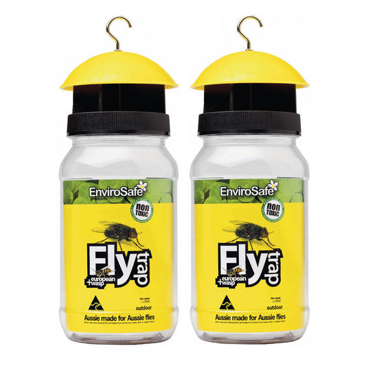 2xFly Trap Genuine EnviroSafe® Ultimate with Bait Blow Horse House Catcher