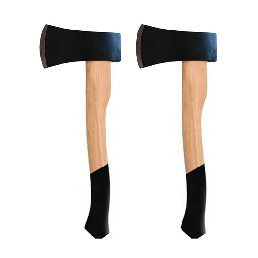 2x Axe Hatchet 680gm & PRO Hardwood Handle Firewood Camping Log Block Splitter