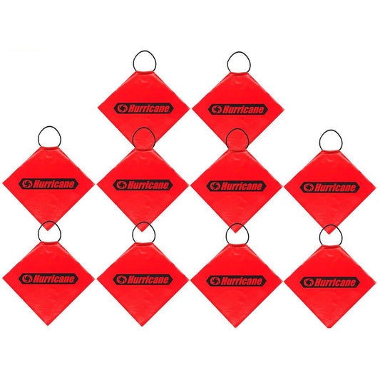 10x Safety Flag Trailer Load Propellor Signal Flag Bulk Orange Hi-Vis Truck Car