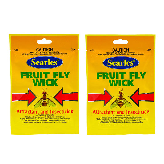 2x Fruit Fly Trap Wick Searles® Replacement Pro Fruit Fly Wasp Bait Catcher