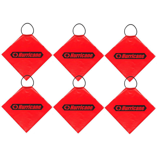 6x Safety Flag Trailer Load Propellor Signal Flag Bulk Orange Hi-Vis Truck Car