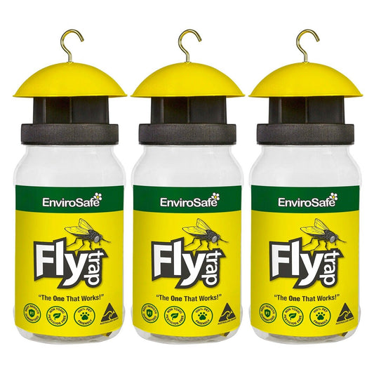 3x Fly Trap Genuine EnviroSafe® Ultimate with Bait Blow Horse House Catcher