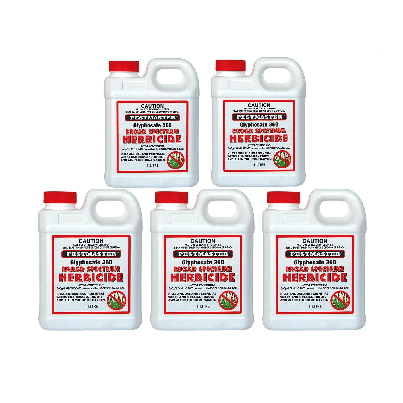 Glyphosate Weed Kill 360gL 5L Glypho PRO Herbicide Killer Spray Eqv/ Roundup LTR