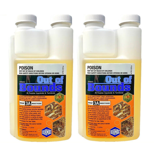 Termite Ant Cockroach Spray 2L Out of Bounds Bifenthrin 100gm/L Pest Killer