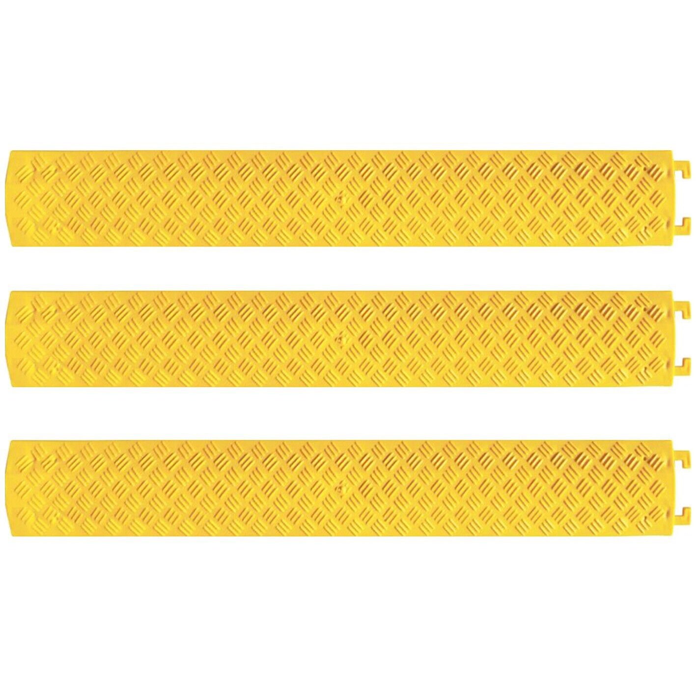 3x Cable Hose Electrical Wire Cord Cover 1m Floor Protector Ramp Safety Guard