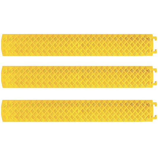 3x Cable Hose Electrical Wire Cord Cover 1m Floor Protector Ramp Safety Guard