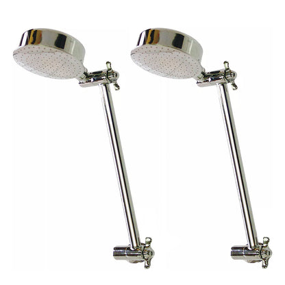 2x Shower Head & Arm All Directional Genuine Buyright® PRO Hi-Low Chrome WELS