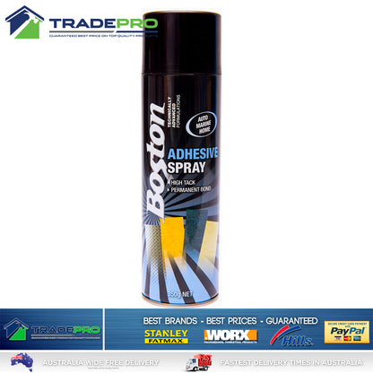 Contact Adhesive Spray Fast Grip Boston 350g Permanent Strong Glue Can