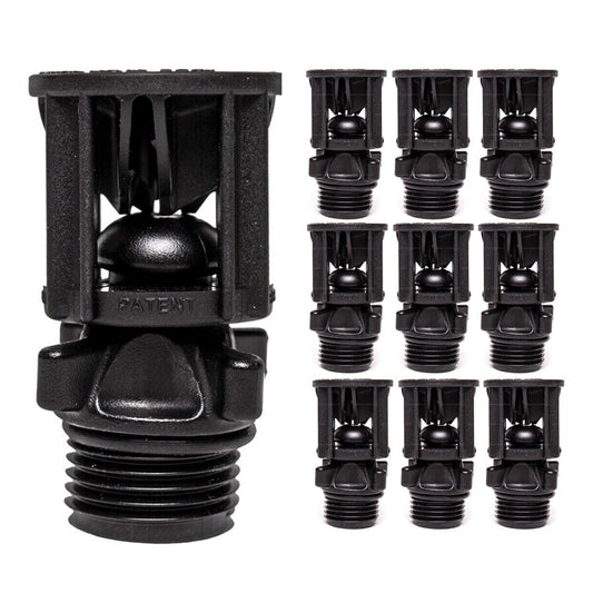 10x Wobble Tee Clever Gel Head Replacement BSP Sprinkler Water Efficient Top