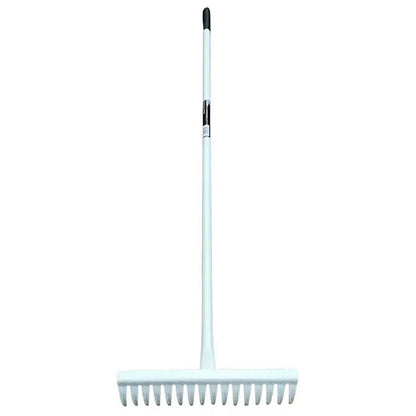 Garden Rake with Handle Metal 16 Teeth Garden Lawn Grass Leaf Cleaner PRO