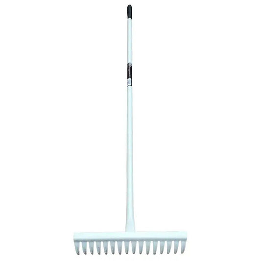 Garden Rake with Handle Metal 16 Teeth Garden Lawn Grass Leaf Cleaner PRO