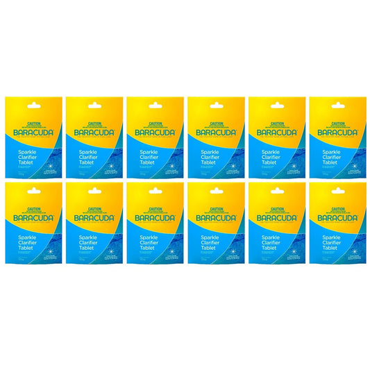 12x Sparkle Clarifier Tablet 125g Baracuda Clarifier Strength Clear Cloudy Water