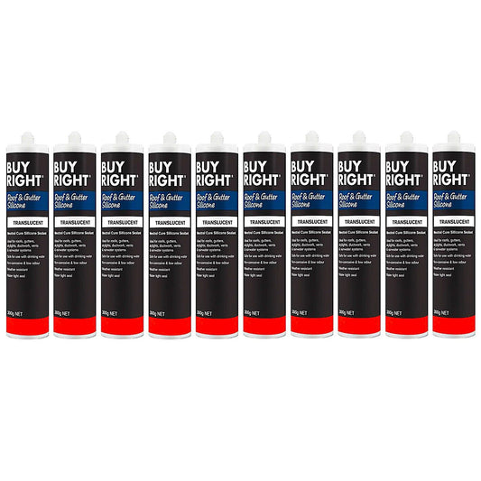 10x Roof & Gutter 300g Seal Silicone Transparent Clear Sealant Sealer PRO