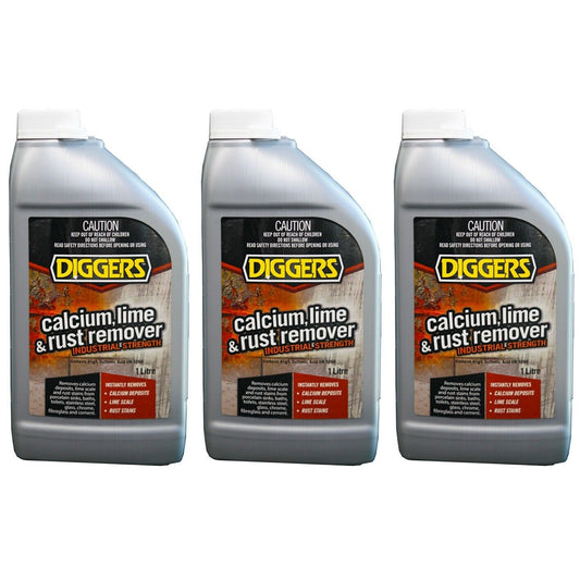 3x Cleaner Calcium Lime Rust CLR Stain Remover 1L Clean Sinks Bath Stainless