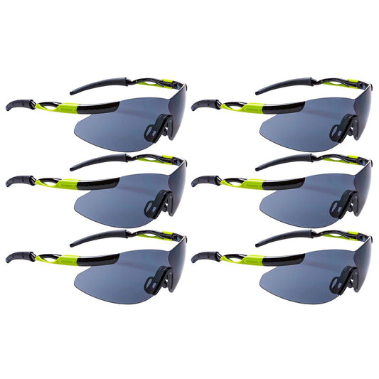 6x Work Safety Glasses PRO Specs PortWest AS1337.1 Eye Protection Sun UV Grey