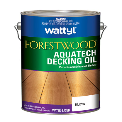 Wattyl Decking Oil PRO Water Based 5L Natural Timber Outdoor Wood Deck 4ltr