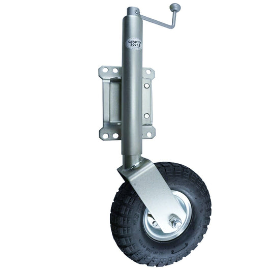 Jockey Wheel 250mm Trailer Swing Up 10" Wheel with Bracket Caravan Boat Trailer