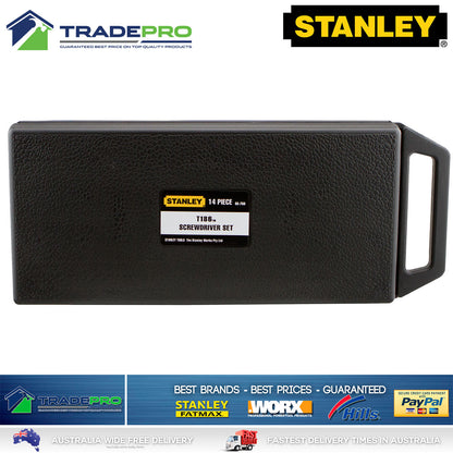 Stanley 14pce Screwdriver Set in Carry Case PRO 14pc Screw Driver Kit 1222520