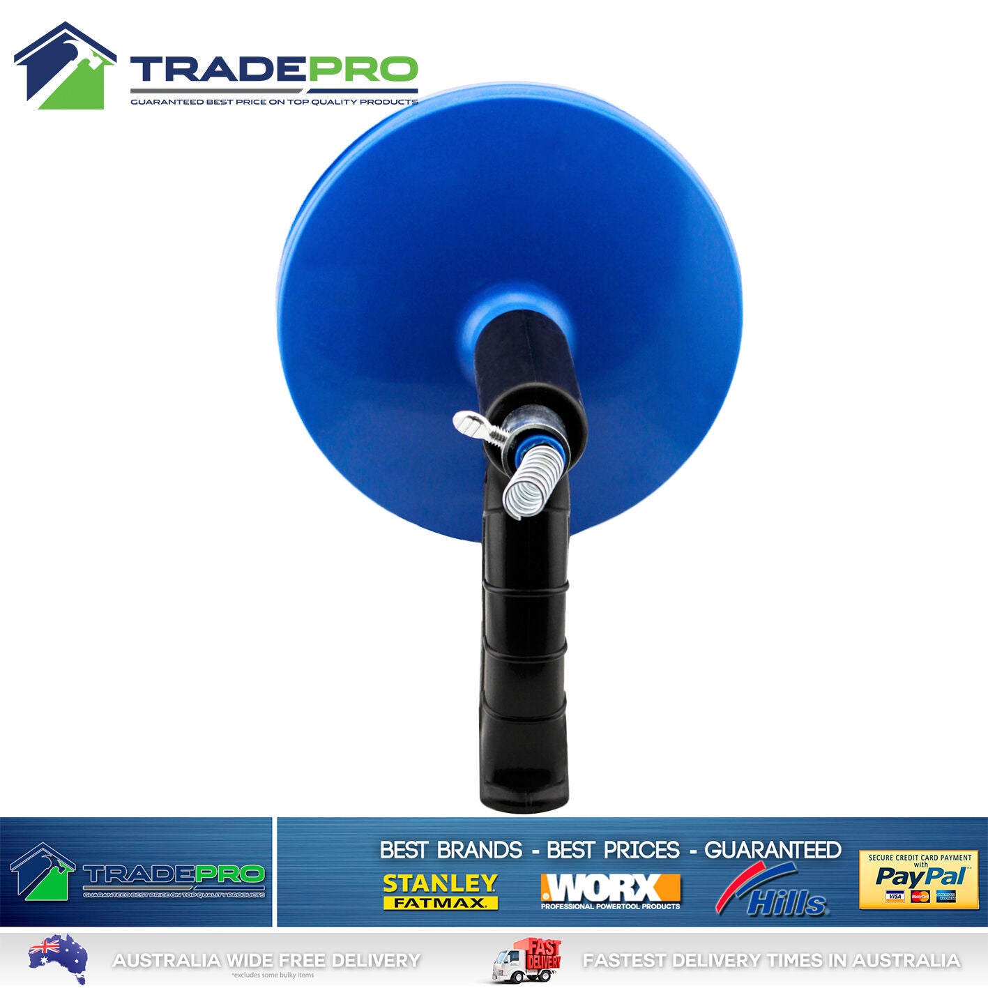Drain Cleaner Snake Boston® Kwik-Spin Plumbing Easy Sink Pipe Hand De-Blocker