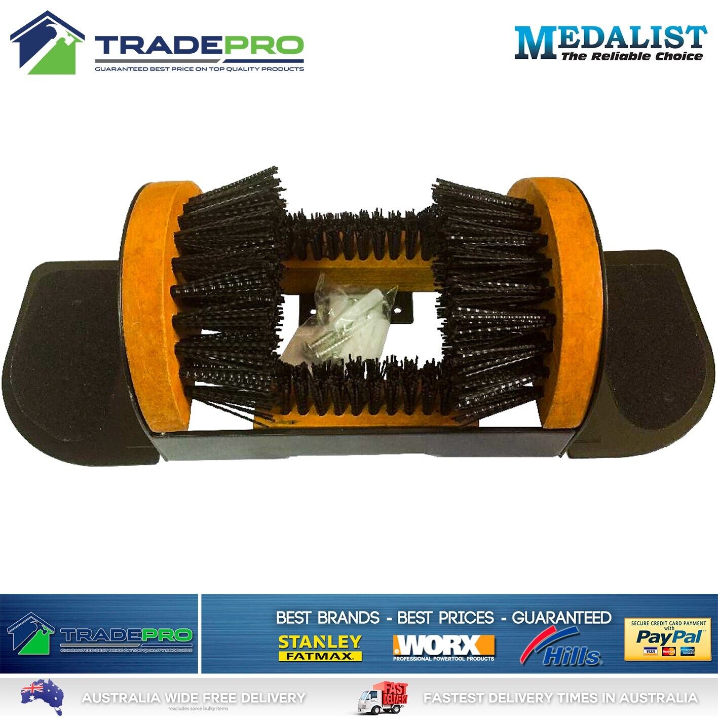 Boot Scrubber Shoe Mud Dirt Scraper Brush Original Medalist Outdoor Cleaner PRO