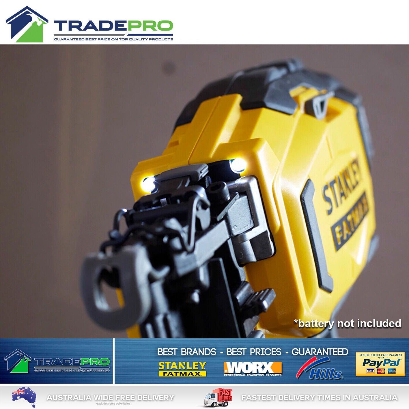 Stanley® Fatmax Nail Gun SFMCN616B Cordless 18v 16Ga Straight Finishing Nailer