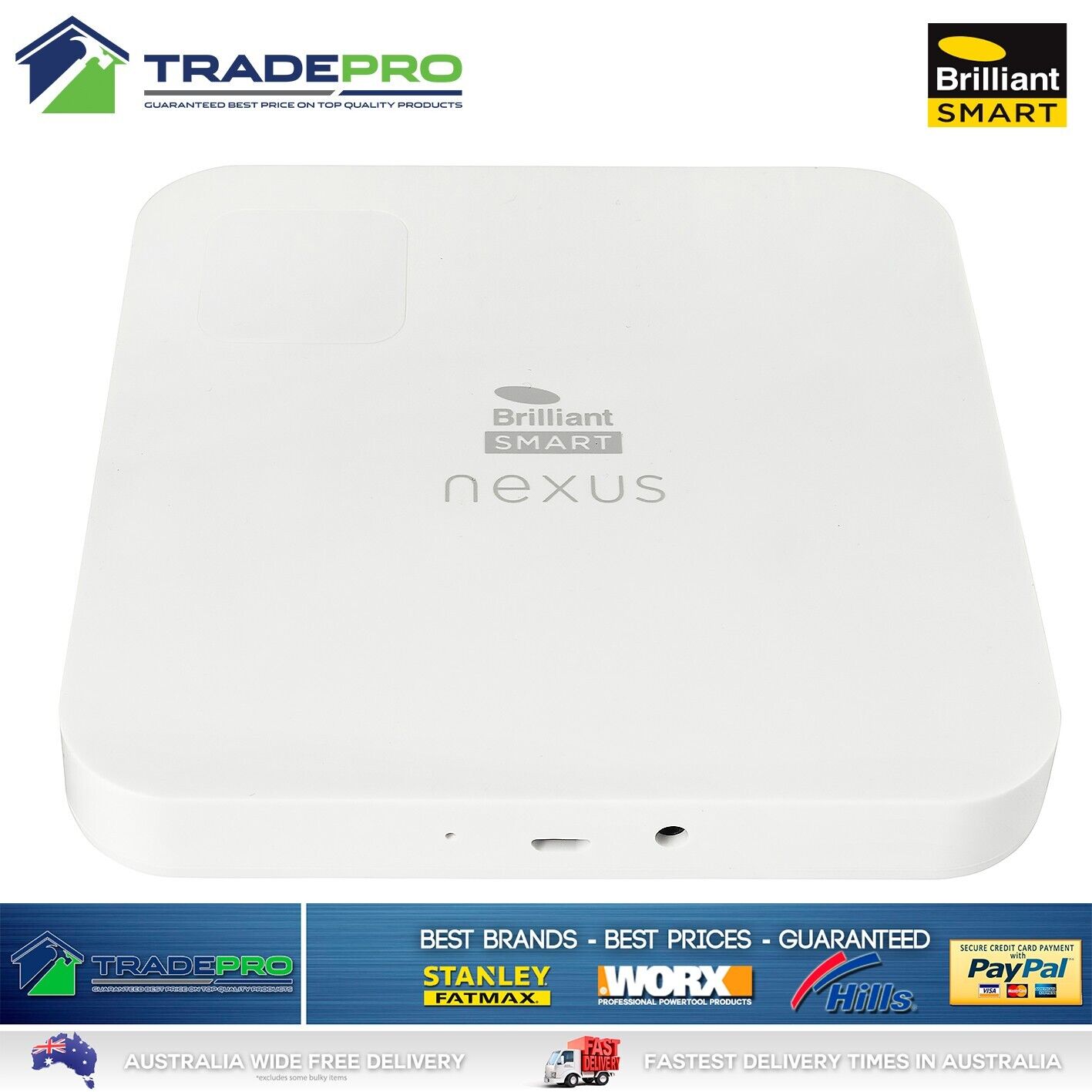 Brilliant Smart Nexus Ultimate Universal Gateway White Wifi SmartHome Alexa PRO