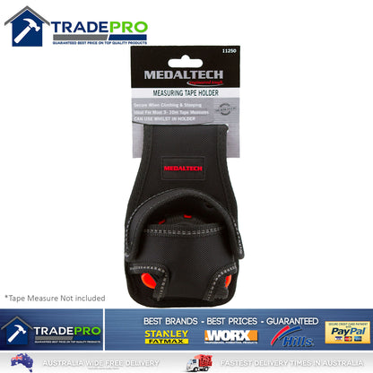 Tape Measure Holder Pouch Medaltech® Quality Heavy Duty Fits Most Tapes Nail Bag