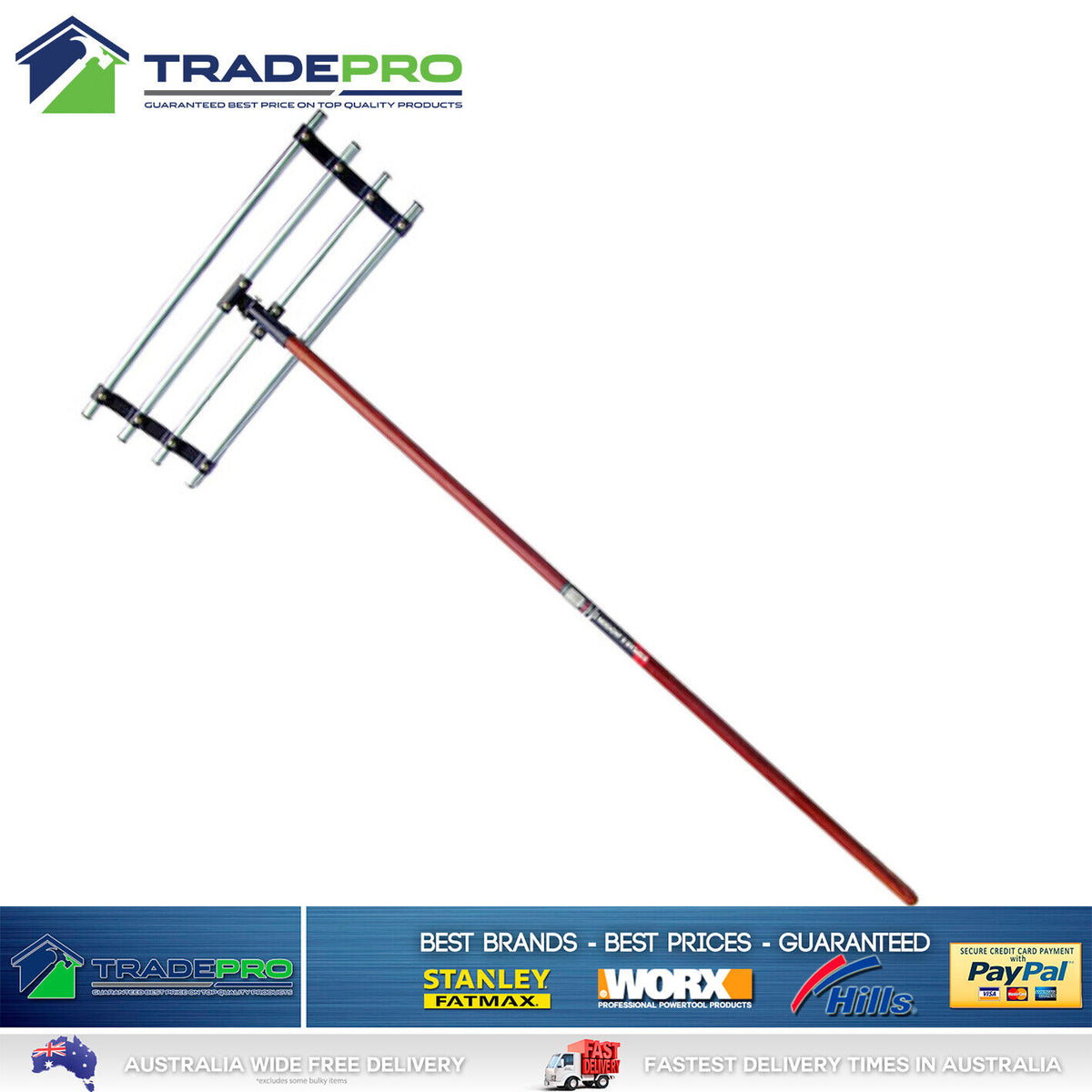Level Spreder Spear & Jackson Top Soil Spreader Lawn Sand Level Rake Fertilisers Gar ...