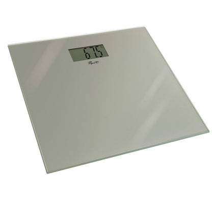 Bathroom Scale Digital Glass PRO Quality Propert® Electronic Scales LCD Silver