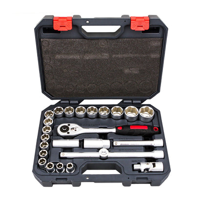 Crescent PRO Socket Set 25pc 1/2" Drive Quick Release Metric Heavy Duty Mechanic